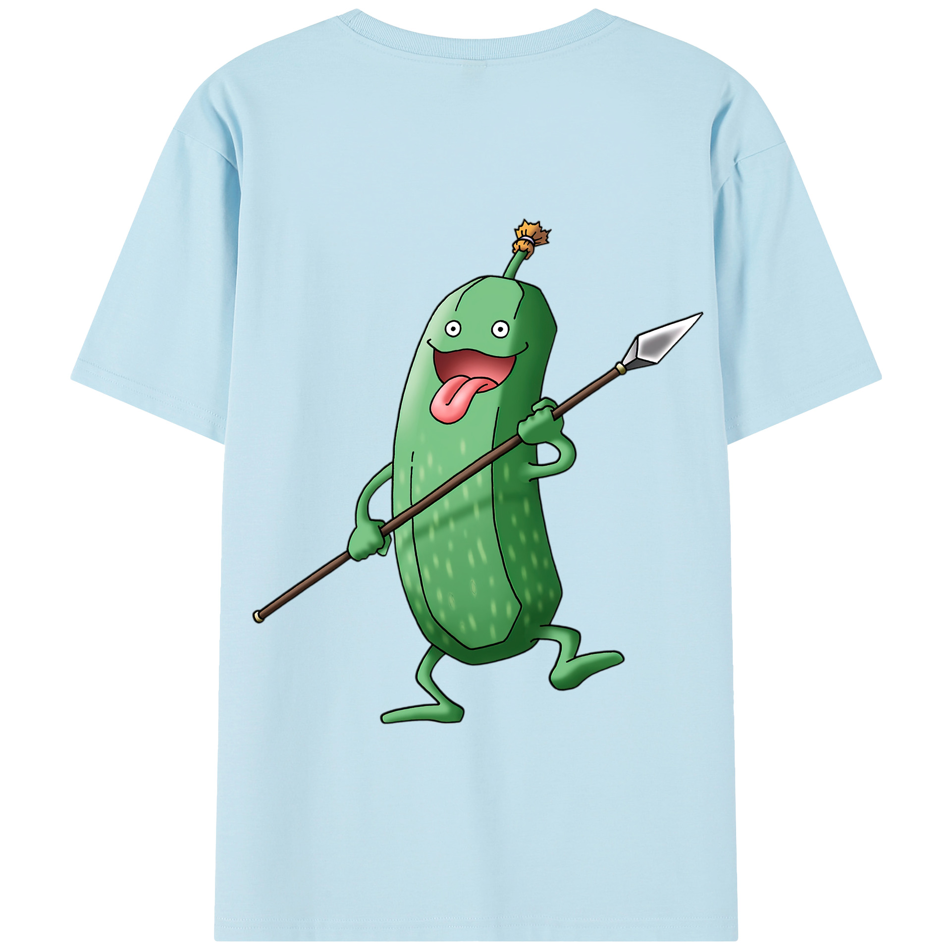 （画像用） ドラゴンクエスト Doragon Kuesuto Dragon Quest 綿100％半袖Tシャツ（背面プリント）